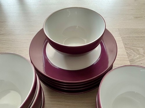 Set plum purple bowls - purple,