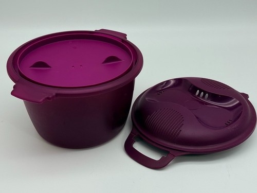 Purple tupperware 3 pcs - purple,