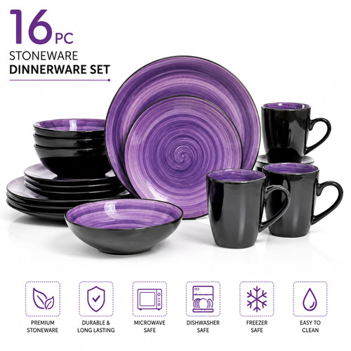 Piece stoneware dinnerware - piece,