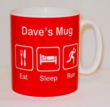 Eat Sleep Run Mug Can