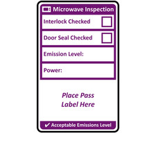 Microwave Inspection Labels