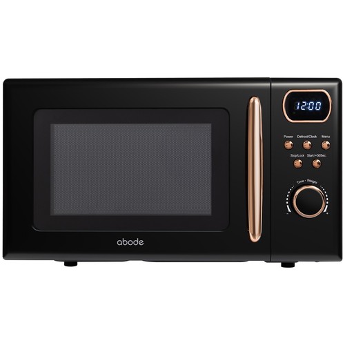 Abode retro black microwave - retro,