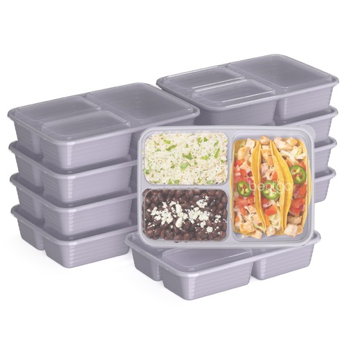 Compartment meal prep - 3,