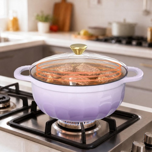 Cast iron casserole dish - casserole,